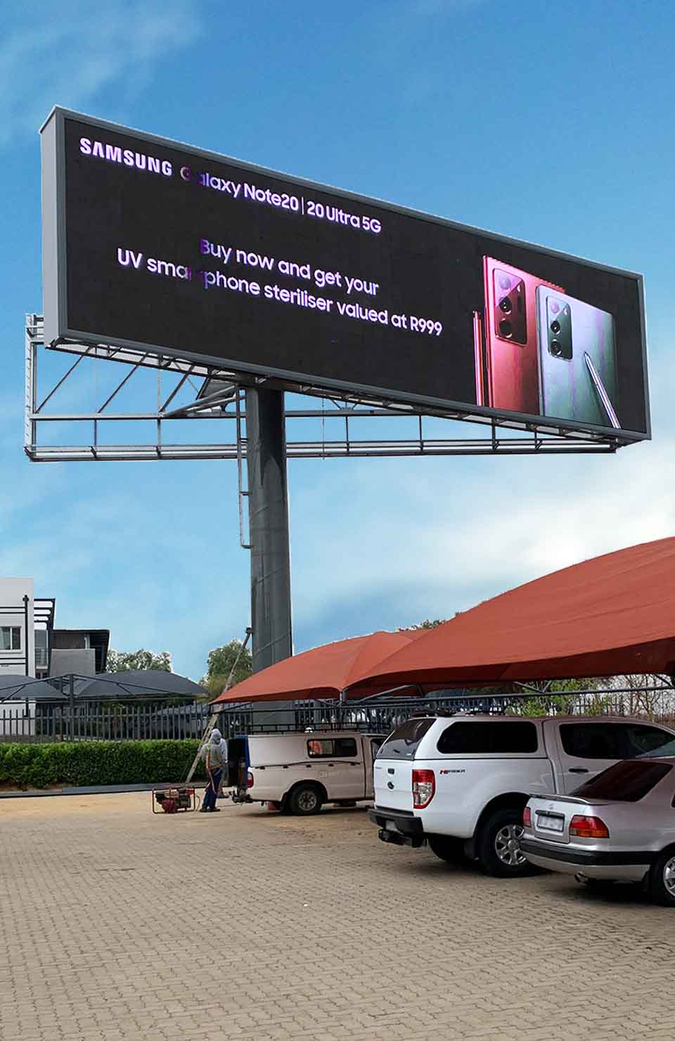 Megaview supplied and installed billboard for Tractor Outdoor in Johannesburg