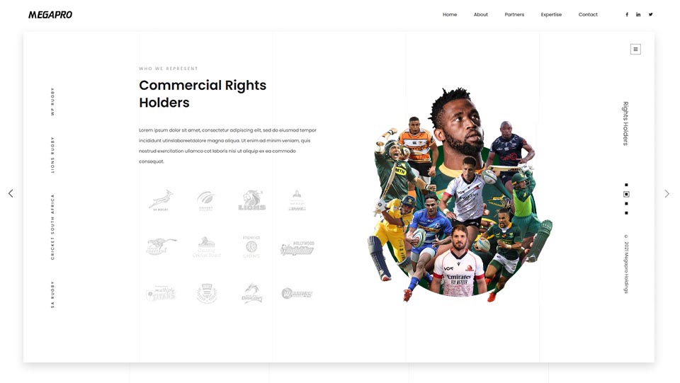 Rights Holder Page Screenshot Image