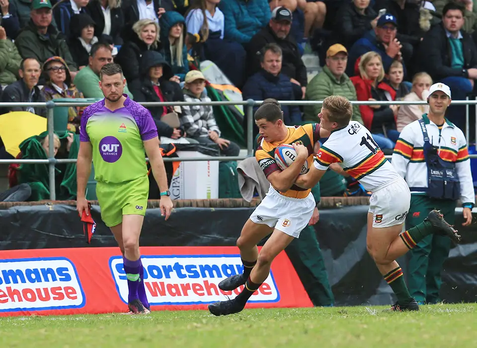 Paarl Boys’ High celebrate after beating Paarl Gimnasium in a Premier Interschools Match